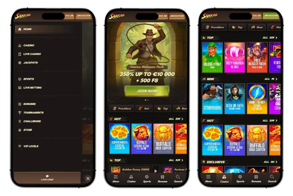 Sankra Casino app